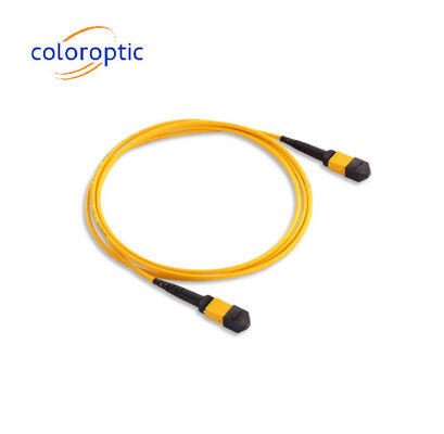 MTP / MPO gele glasvezel kabel voor 40G / 100G toepassingen