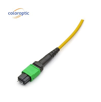 MTP / MPO gele glasvezel kabel voor 40G / 100G toepassingen