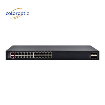 High Performance Layer 3 Core Network Switch met 24 poorten 4*10G SFP+ poorten