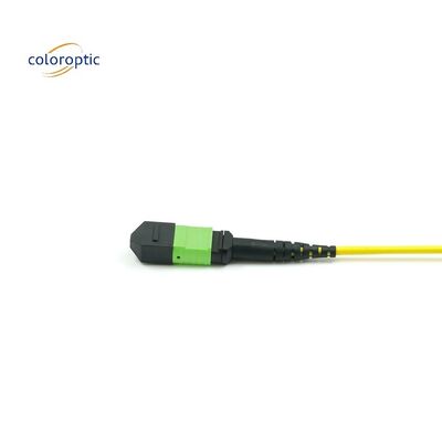 1m Multi Fiber Push On MPO Patch Cord met PVC Jacket Aqua Color