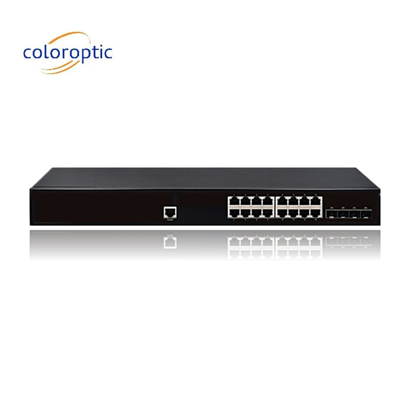 IEEE802.3 Layer 2 POE Switch 16 4GE SFP-poorten 10/100/1000M 1 Console Auto MDI/MDIX